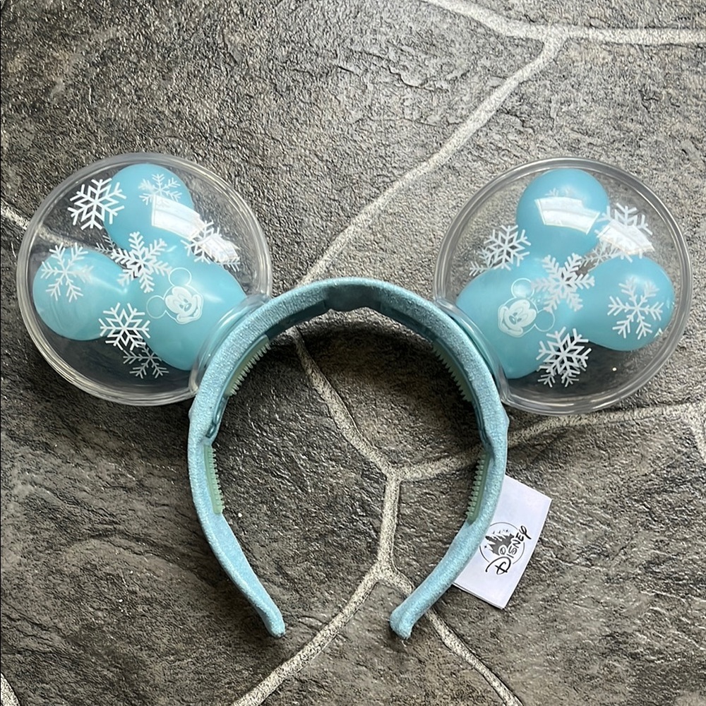 Disney Snowflake Mickey Mouse Balloon Ears Headband